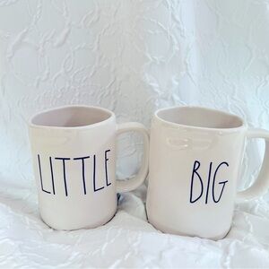 Rae Dunn Coffee Mugs (2) Big & Small